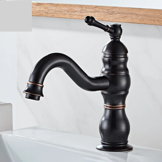 Black Basin Faucets Modern Bathroom