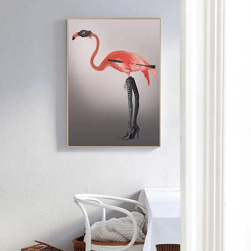 Scandinavian Style Pink Flamingo