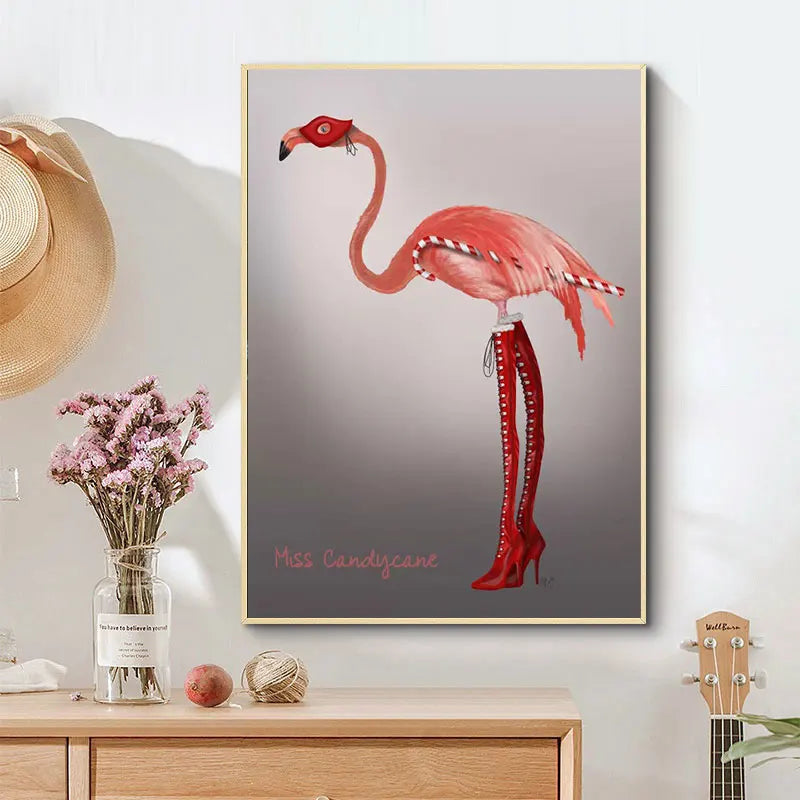 Scandinavian Style Pink Flamingo