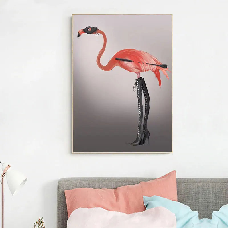 Scandinavian Style Pink Flamingo