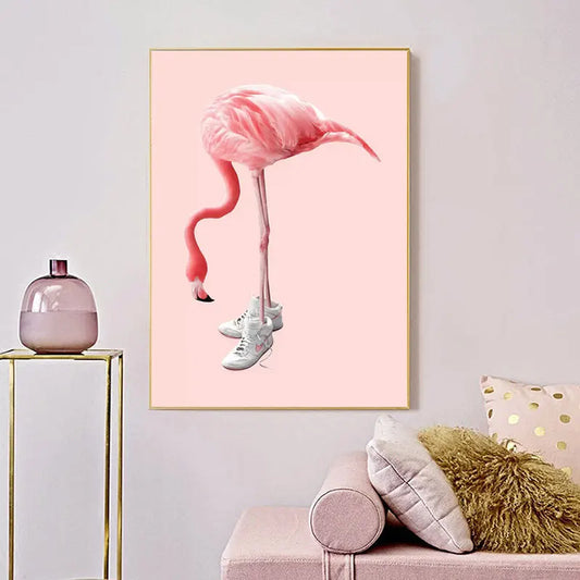 Scandinavian Style Pink Flamingo