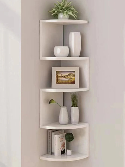 5-Layers Wooden Corner Shelf