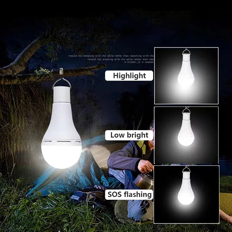 LED Solar Bulb Light Waterproof