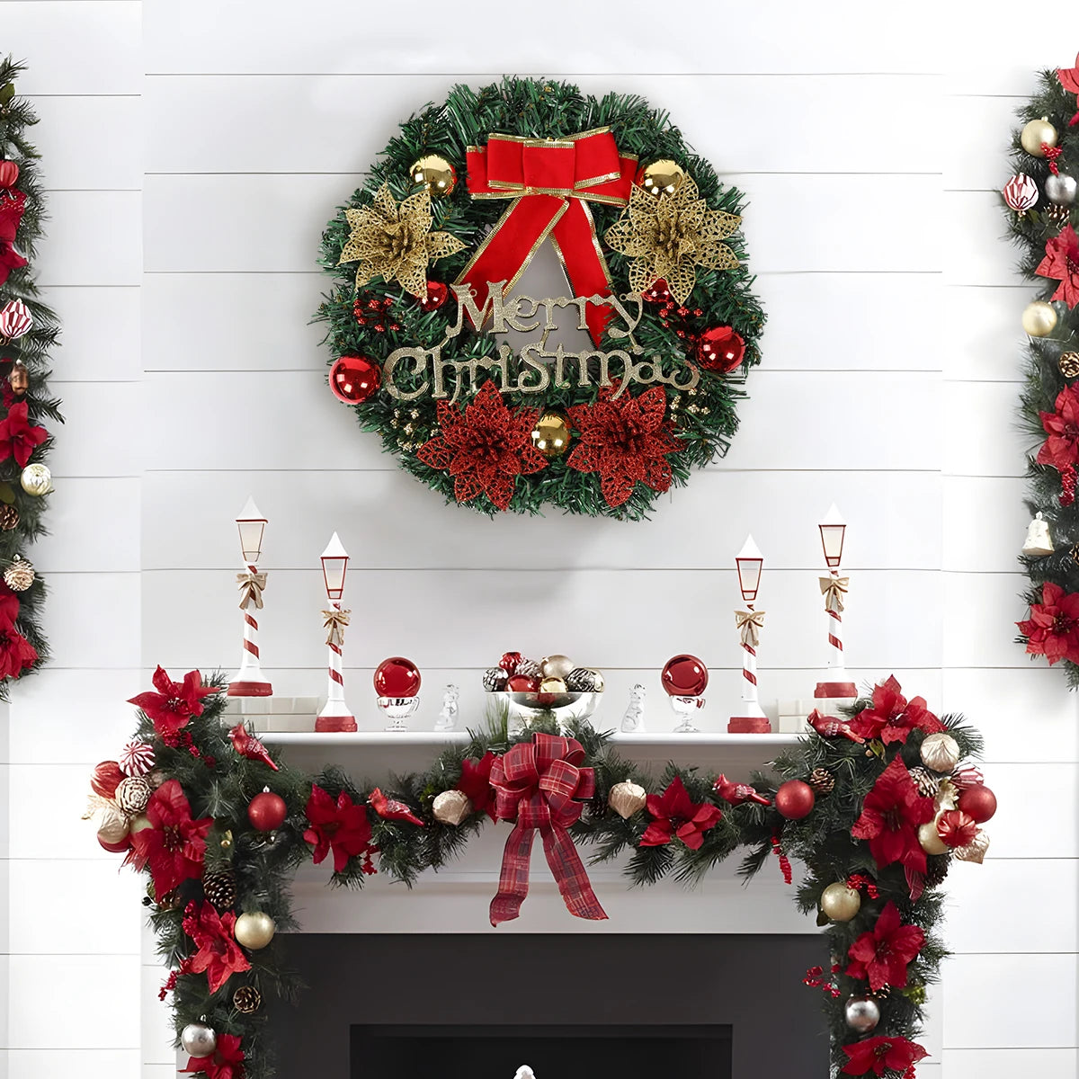 Christmas Wreath Door Garland