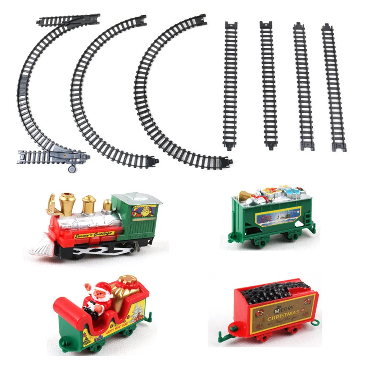 Set Christmas Realistic Electric Train