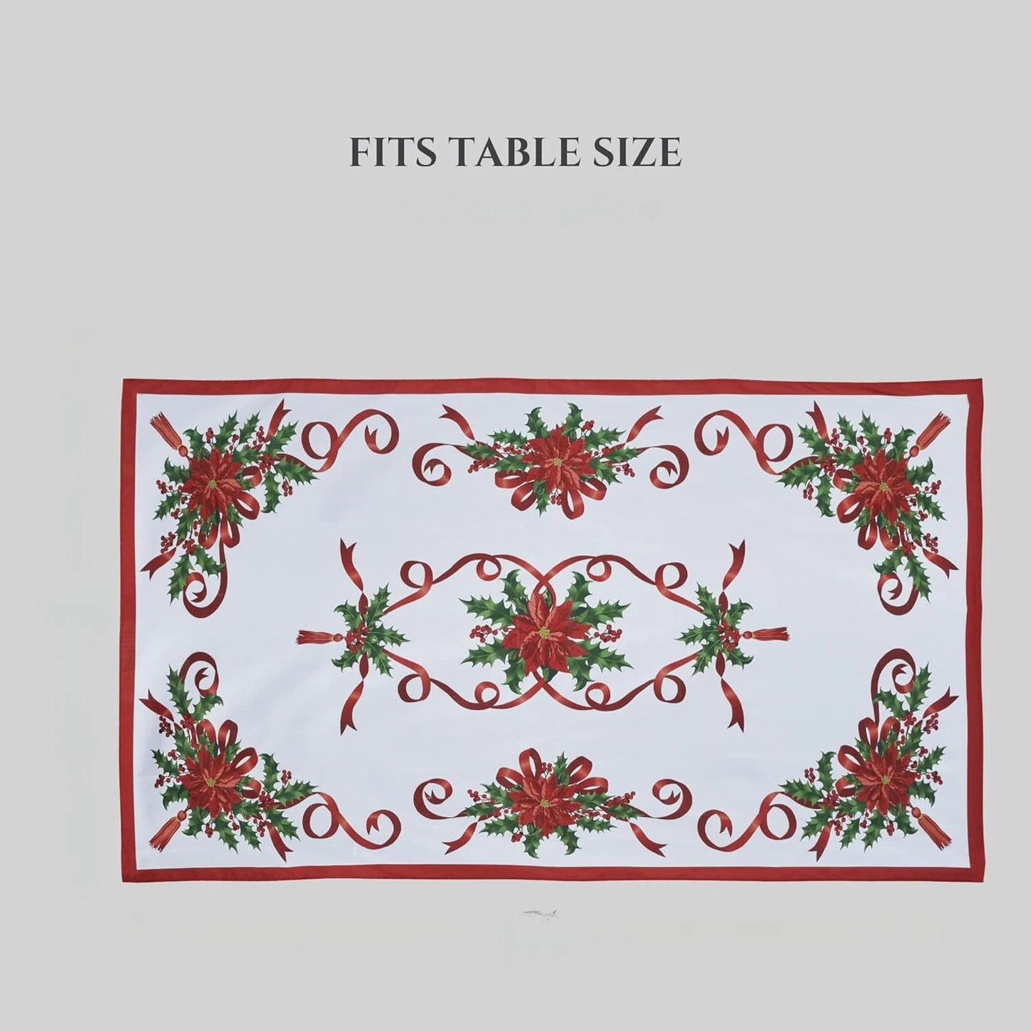 Christmas Ribbon Tablecloth