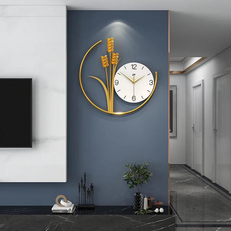 Barley Wall Clock, Living Room