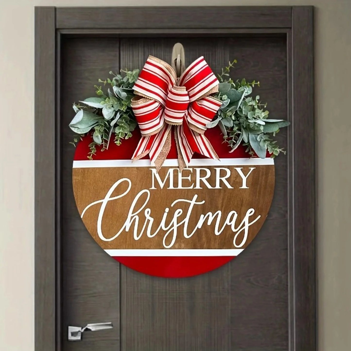 Christmas Door Sign Wooden