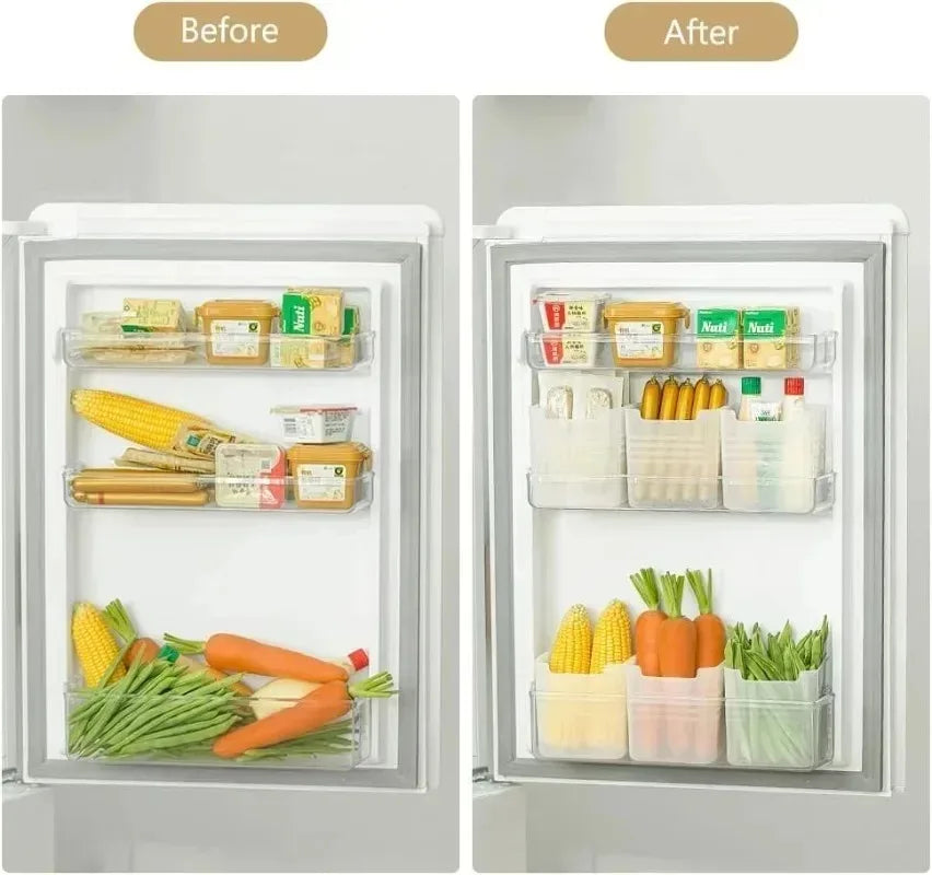 1/5PCS Refrigerator Storage Boxes Food Fresh Organizer