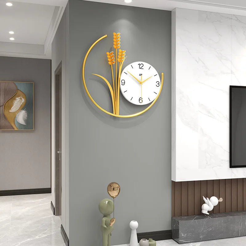 Barley Wall Clock, Living Room