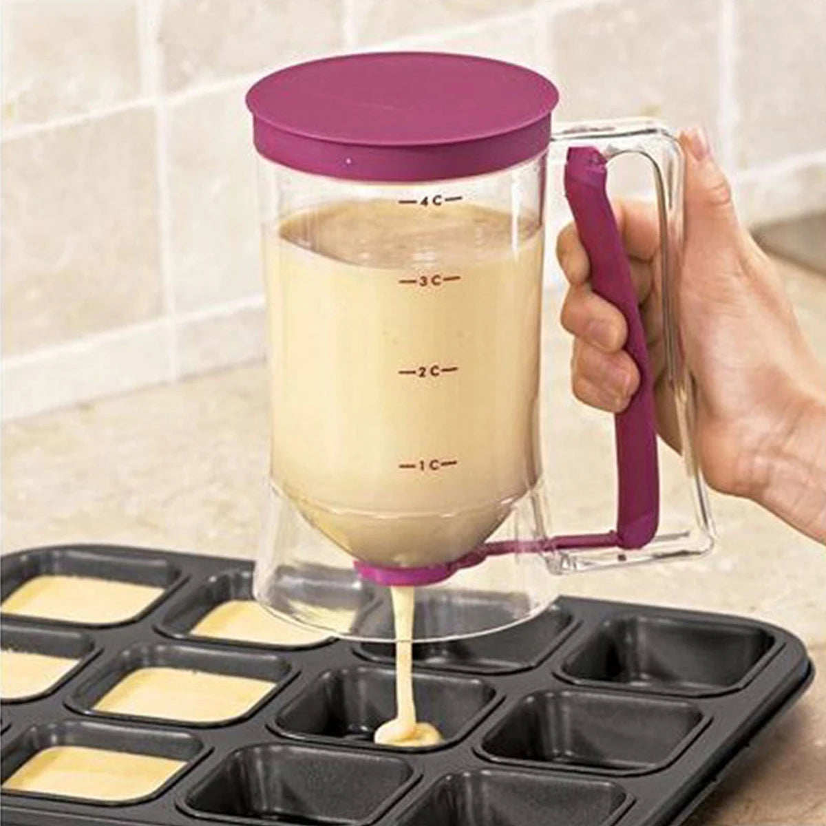 900ML Batter Separator Cupcake Pancake Cream