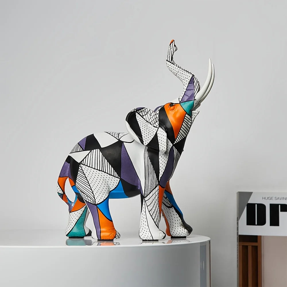 Painting Art Elephant Sculptures & Figurines