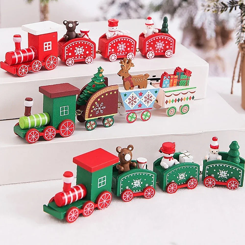 Wooden Christmas Train