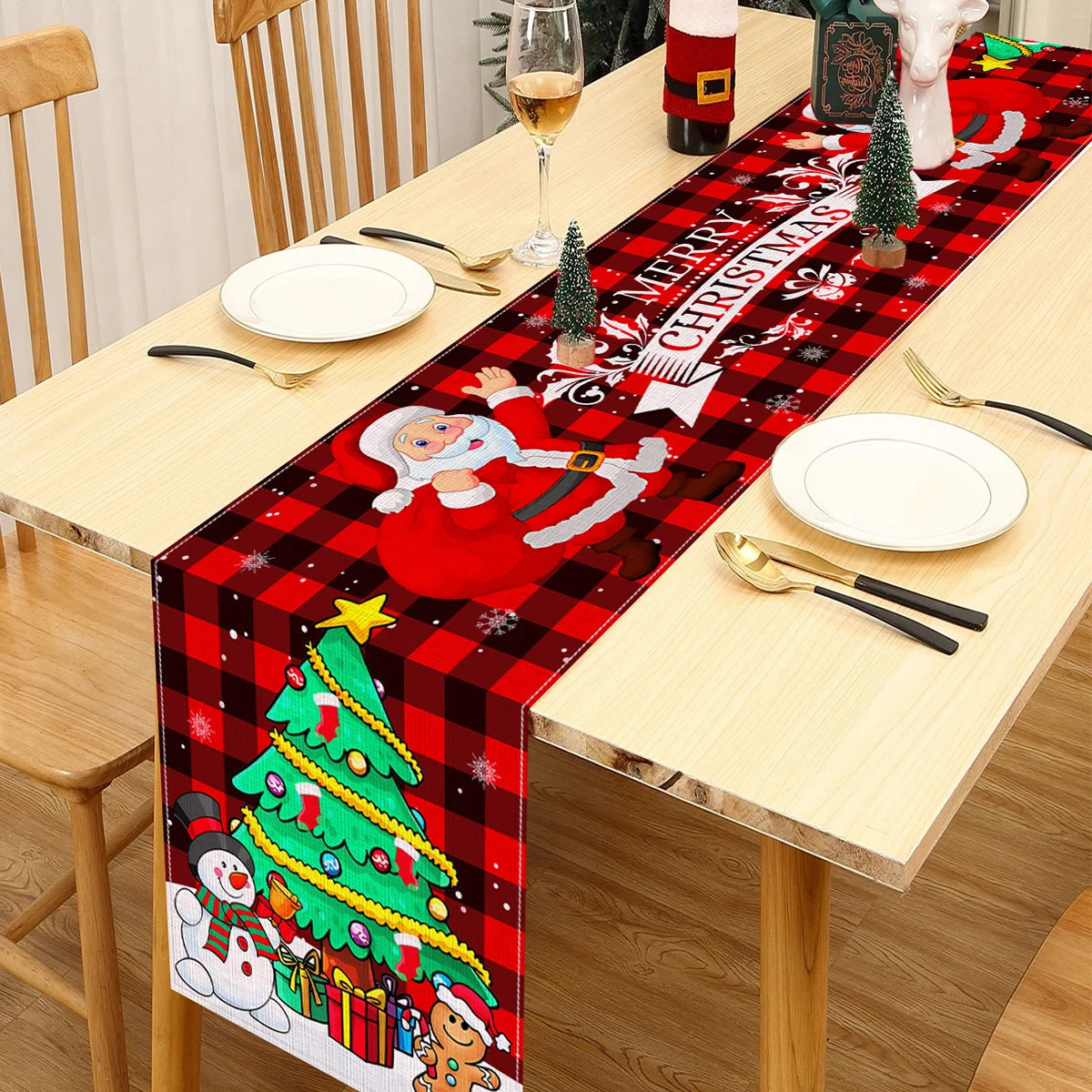 Christmas Snowman Table Runner