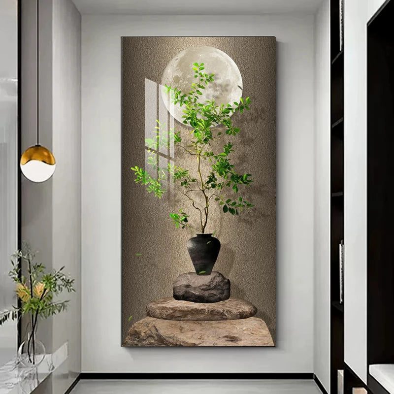 Green Plants Canvas Painting