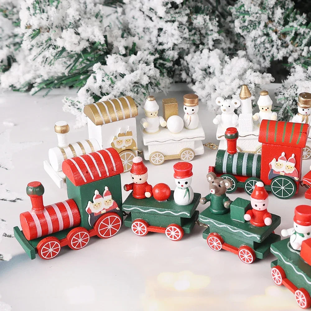 Wooden Christmas Train