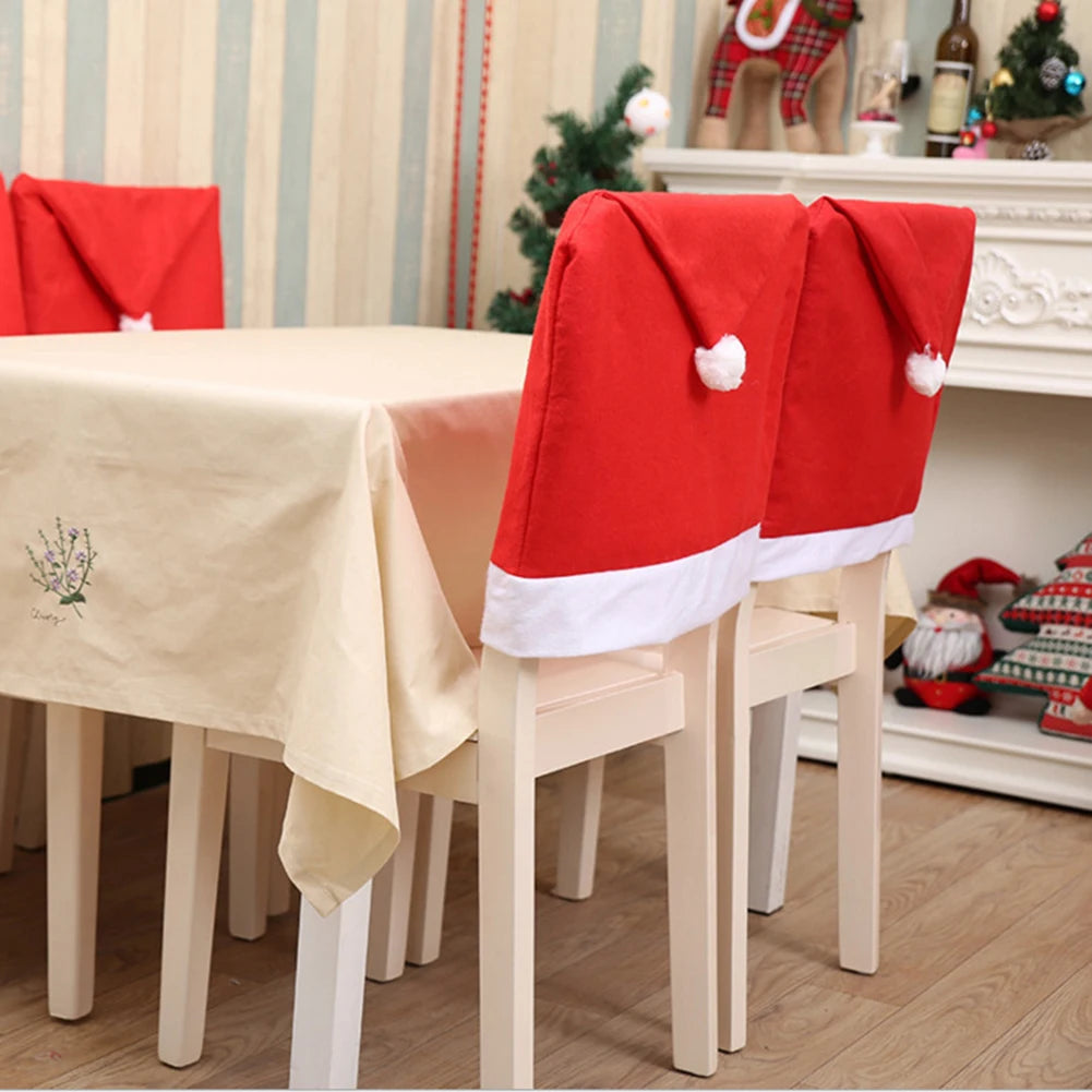 Red Christmas Chair Cover