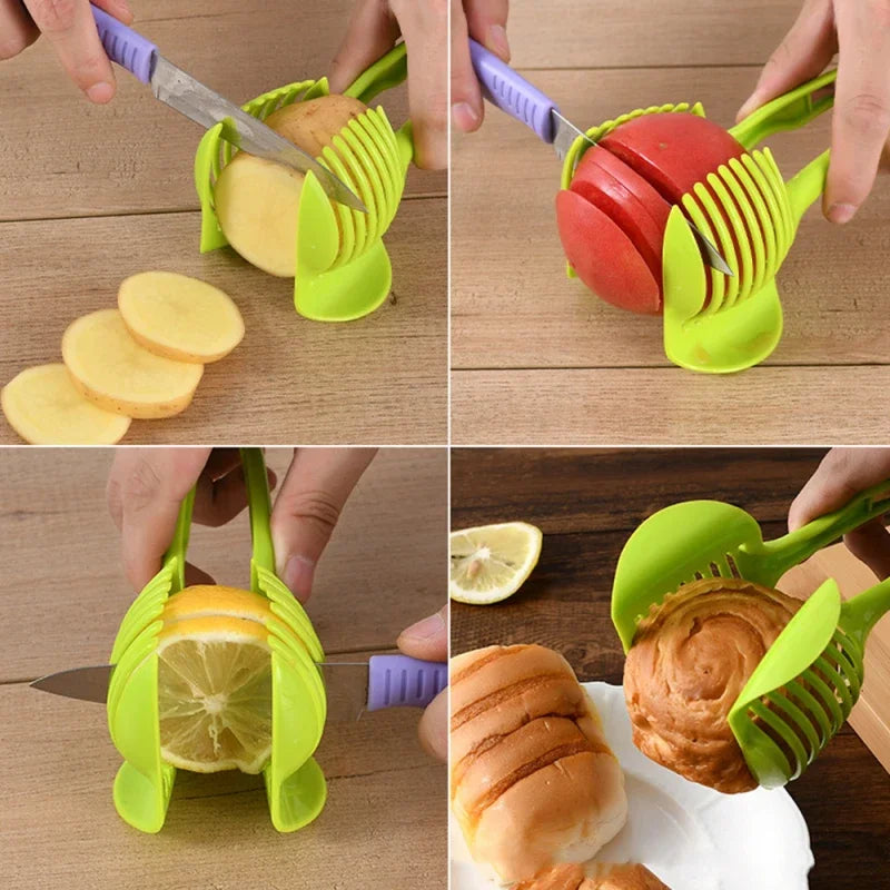 Handheld Tomato Slicer Bread