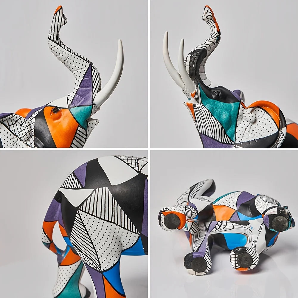 Painting Art Elephant Sculptures & Figurines