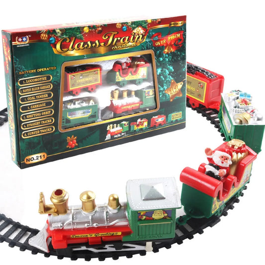 Set Christmas Realistic Electric Train