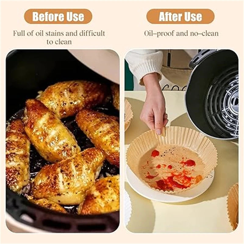 50PCS Air Fryer Disposable Paper