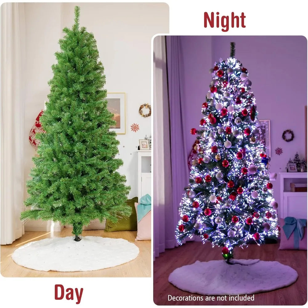 7FT Pre-lit Fiber Optic Christmas Tree