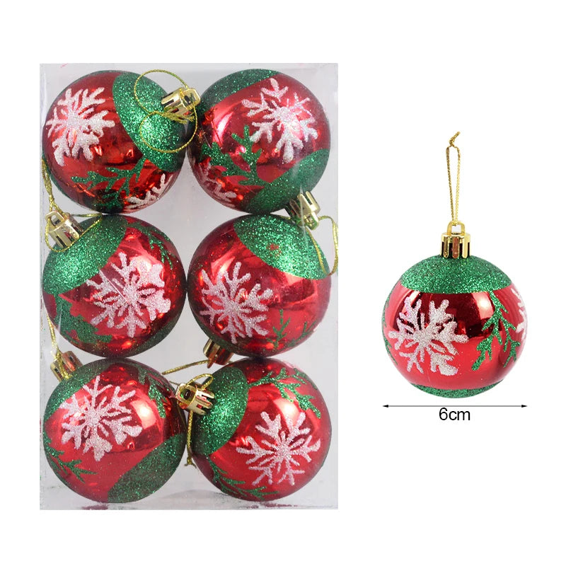 6Pcs/box 6cm Christmas Ball