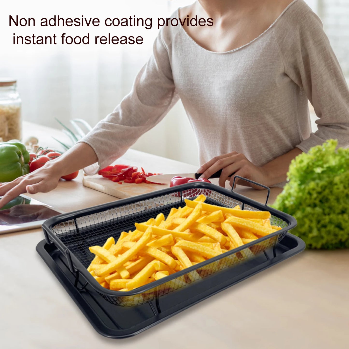 Baking Tray Oil Frying Baking Pan Non-stick