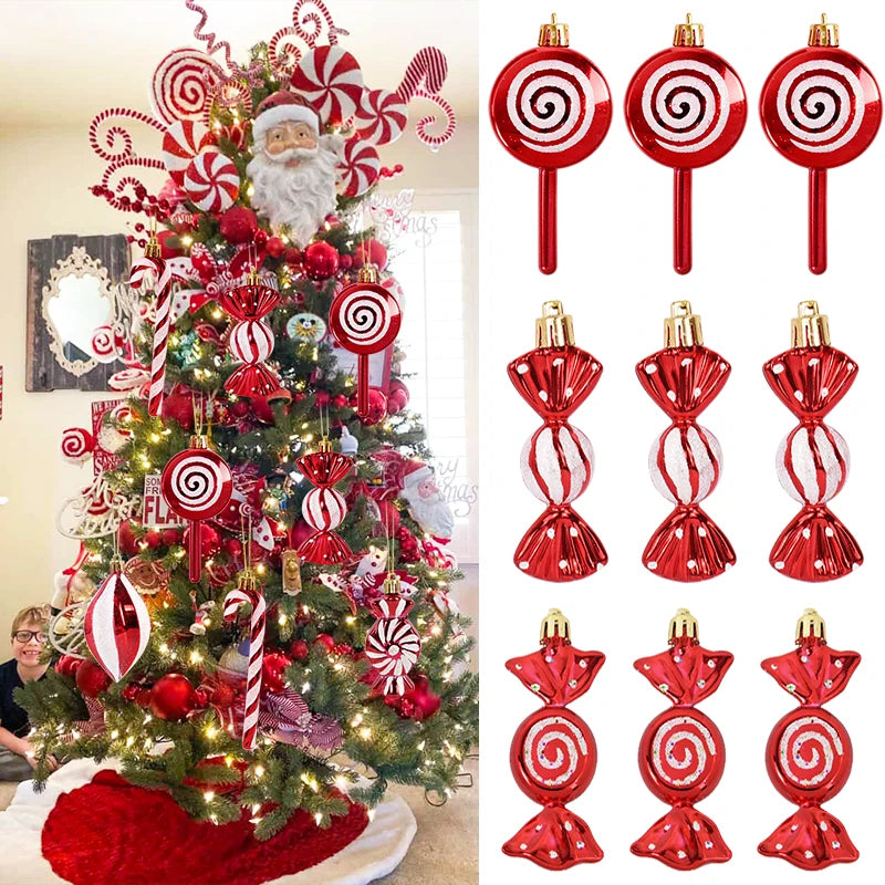 6pcs Christmas Lollipop Candy