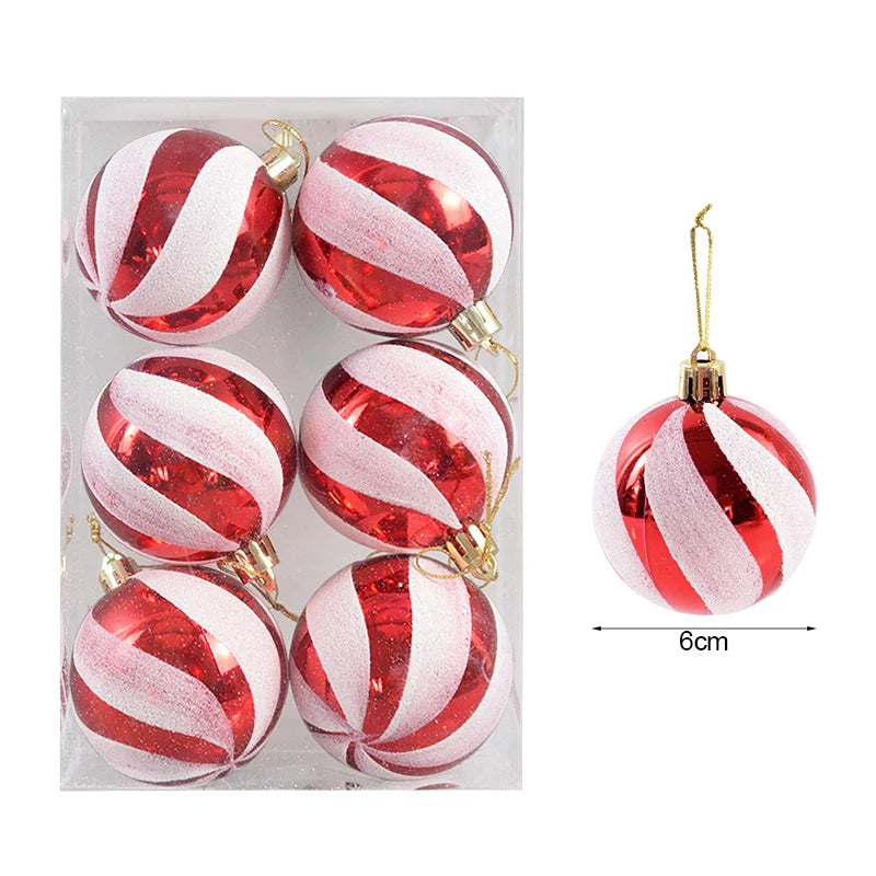 6Pcs/box 6cm Christmas Ball