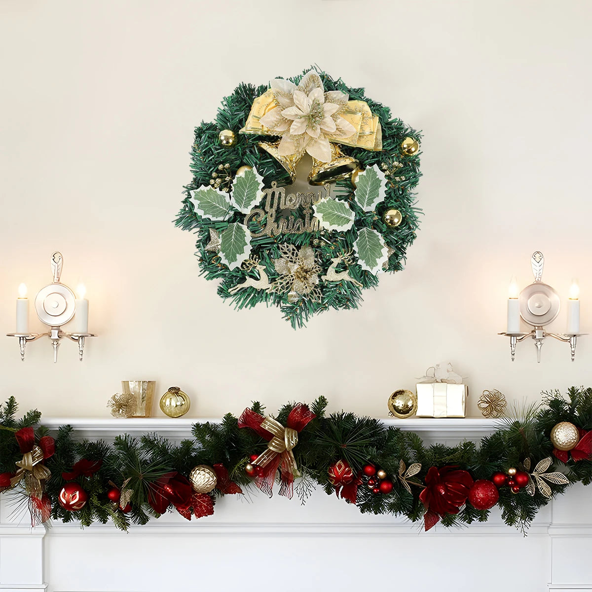 Christmas Wreath Door Garland