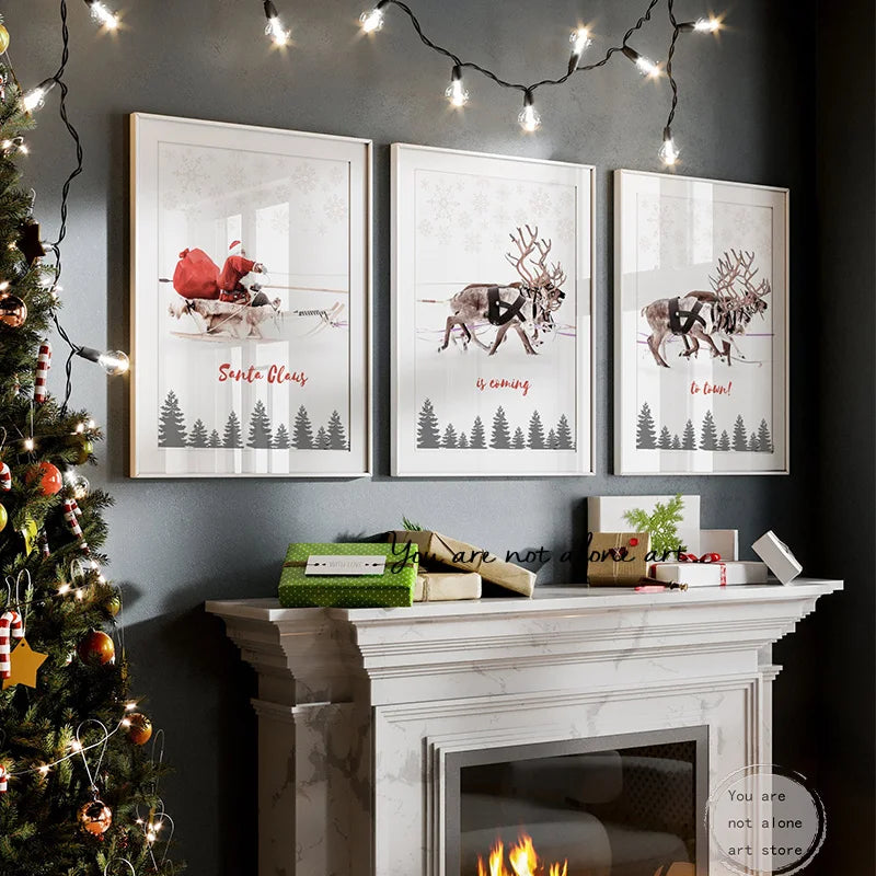 Christmas Wall Canvas Painting