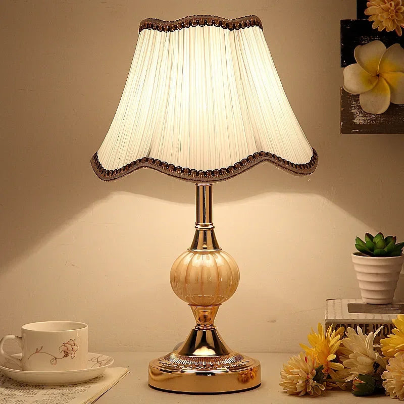 European Style Simple Glass Desk Lamp