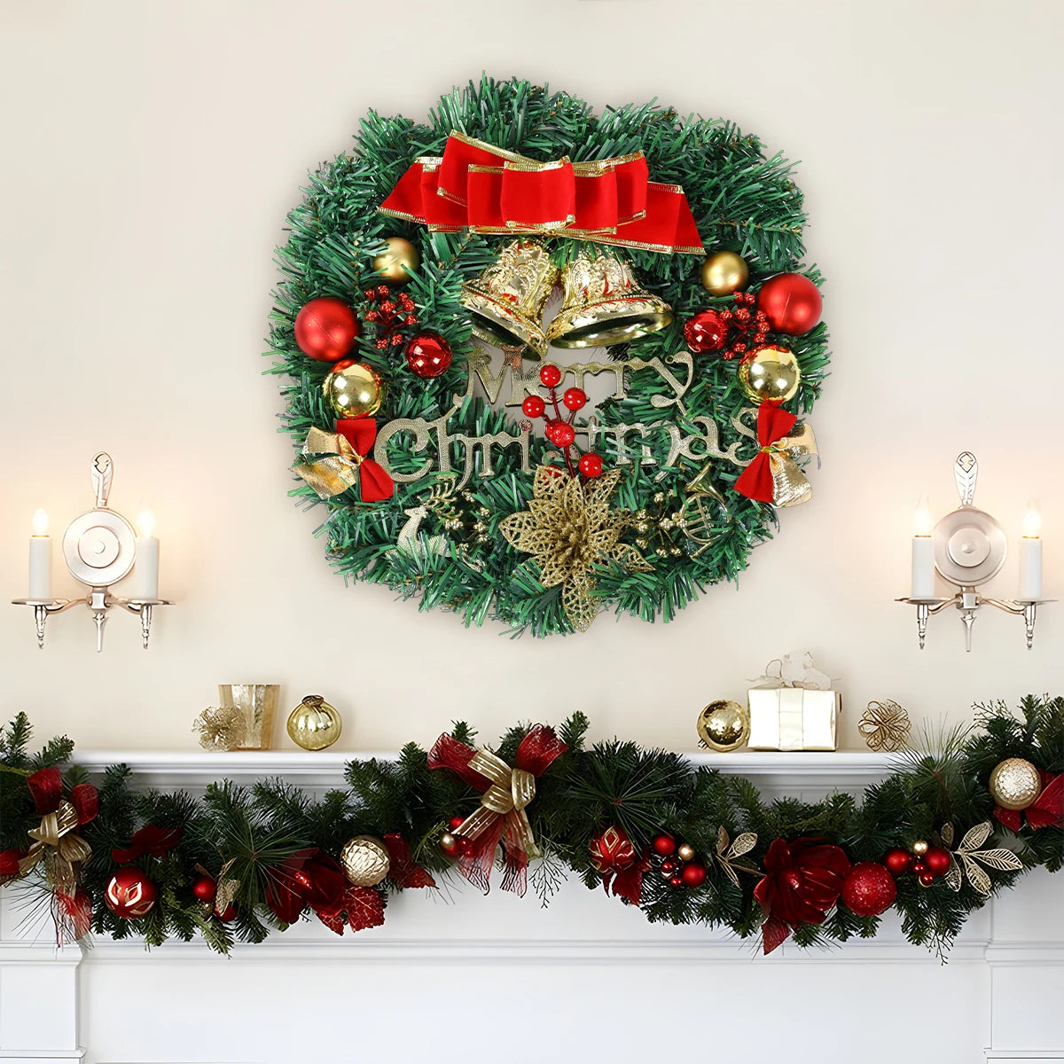 Christmas Wreath Door Garland