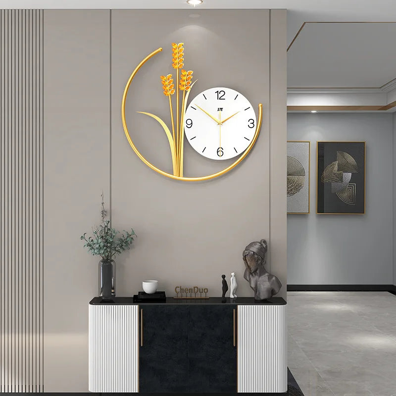 Barley Wall Clock, Living Room