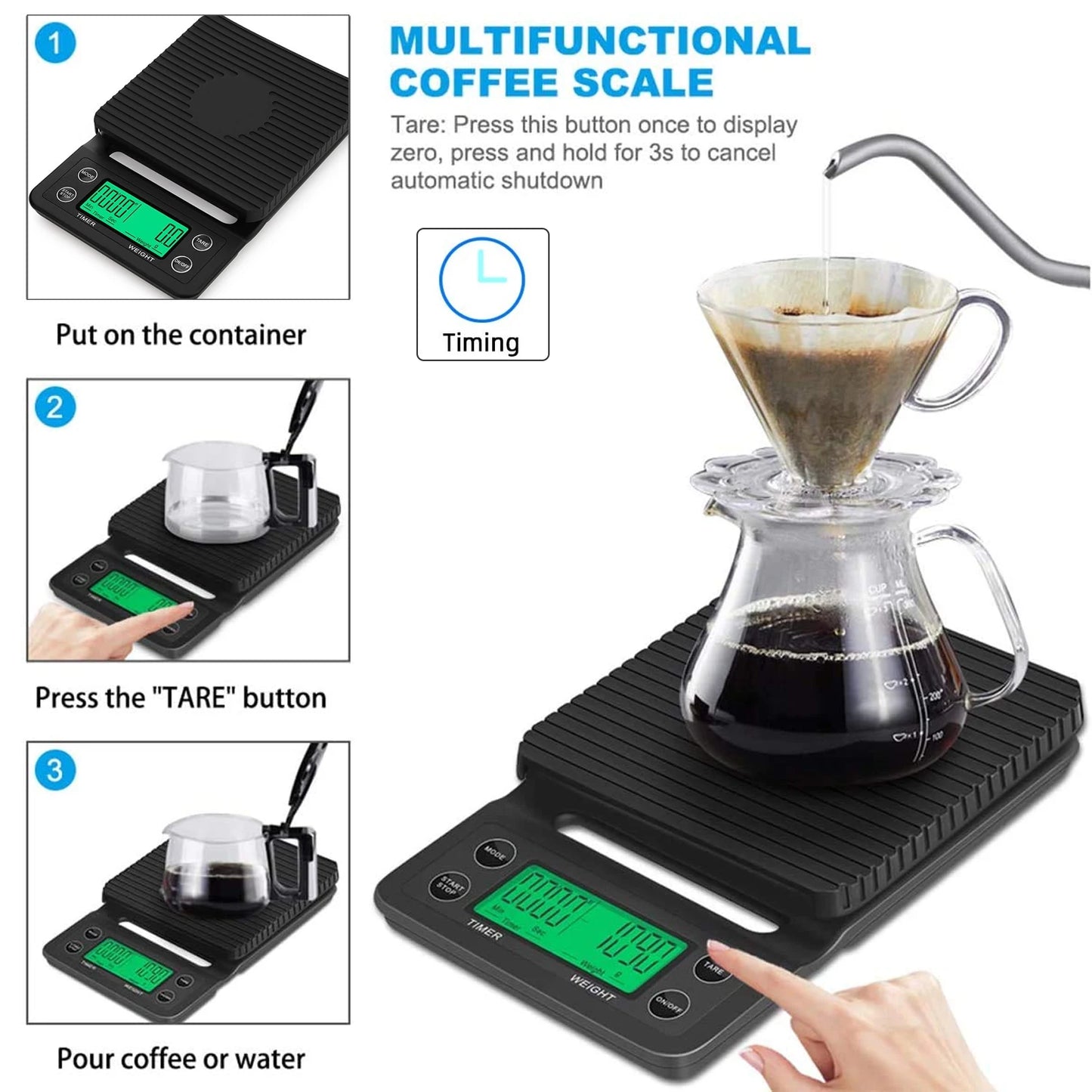 Coffee Scale 0.1g High Precision