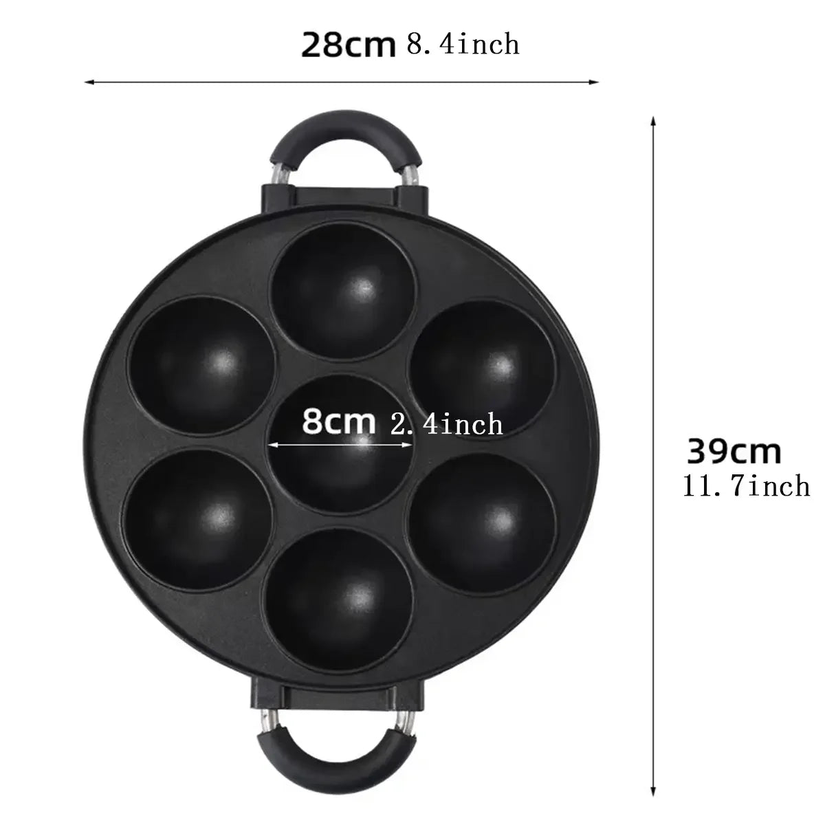 7 Hole Cooking Cake Pan Cast