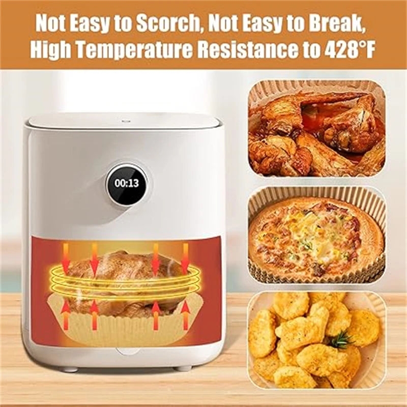 50PCS Air Fryer Disposable Paper