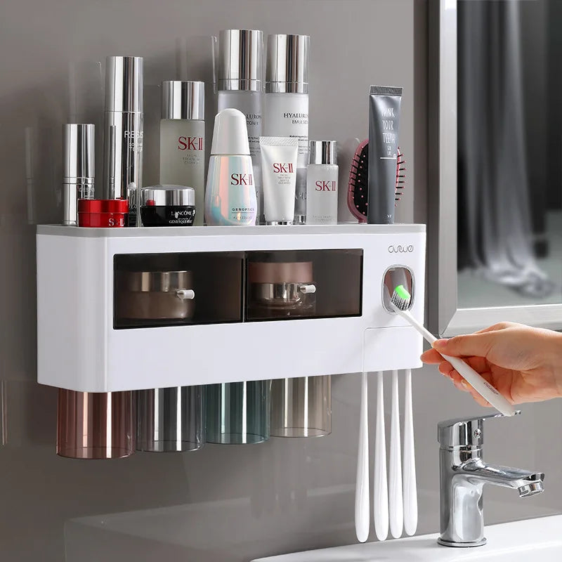 Bathroom Accessories Set Magnetic Adsorption