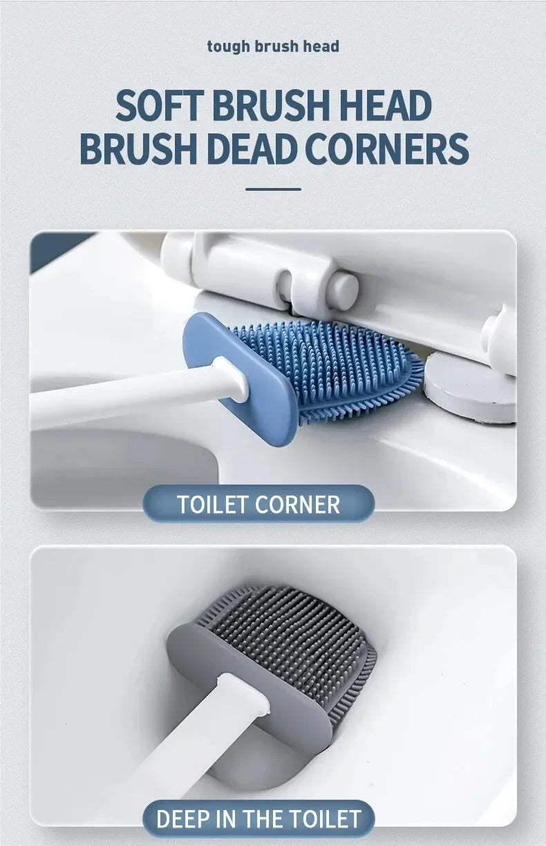 Wall Hanging Toilet Cleaning WC Brush Holder