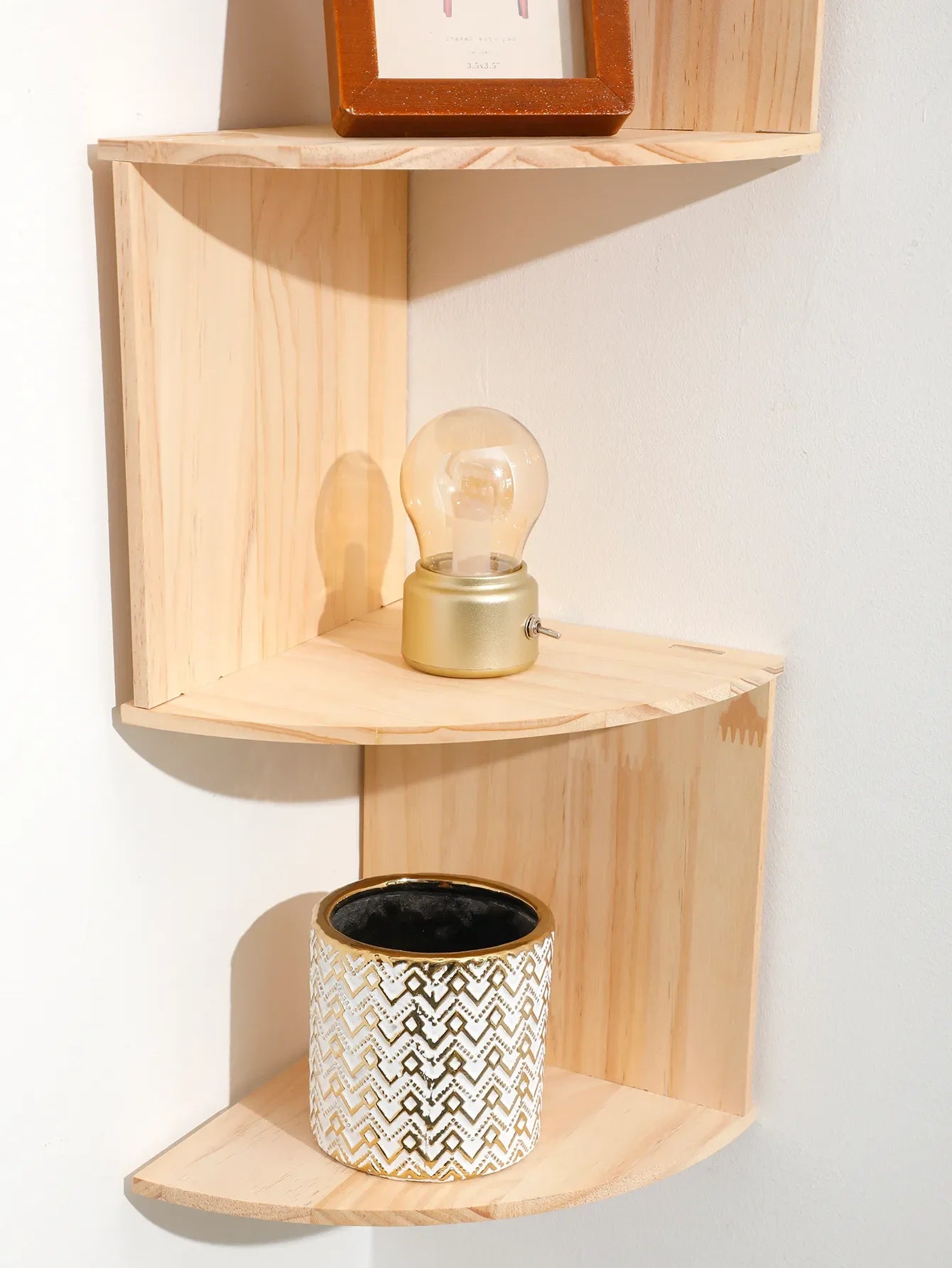 5-Layers Wooden Corner Shelf