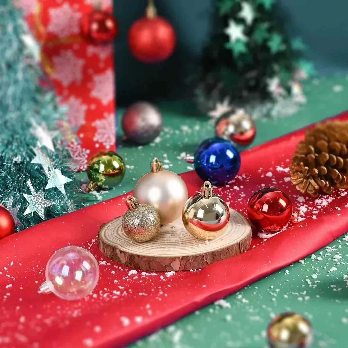 24/pcs 8CM Christmas Ball