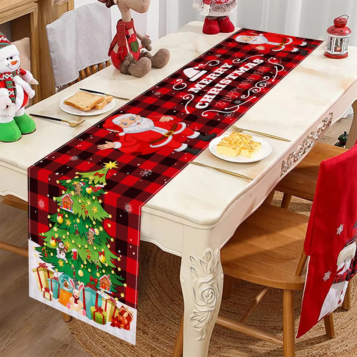 Christmas Snowman Table Runner