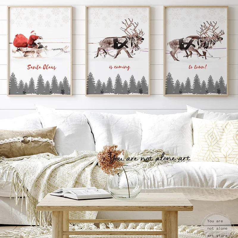 Christmas Wall Canvas Painting