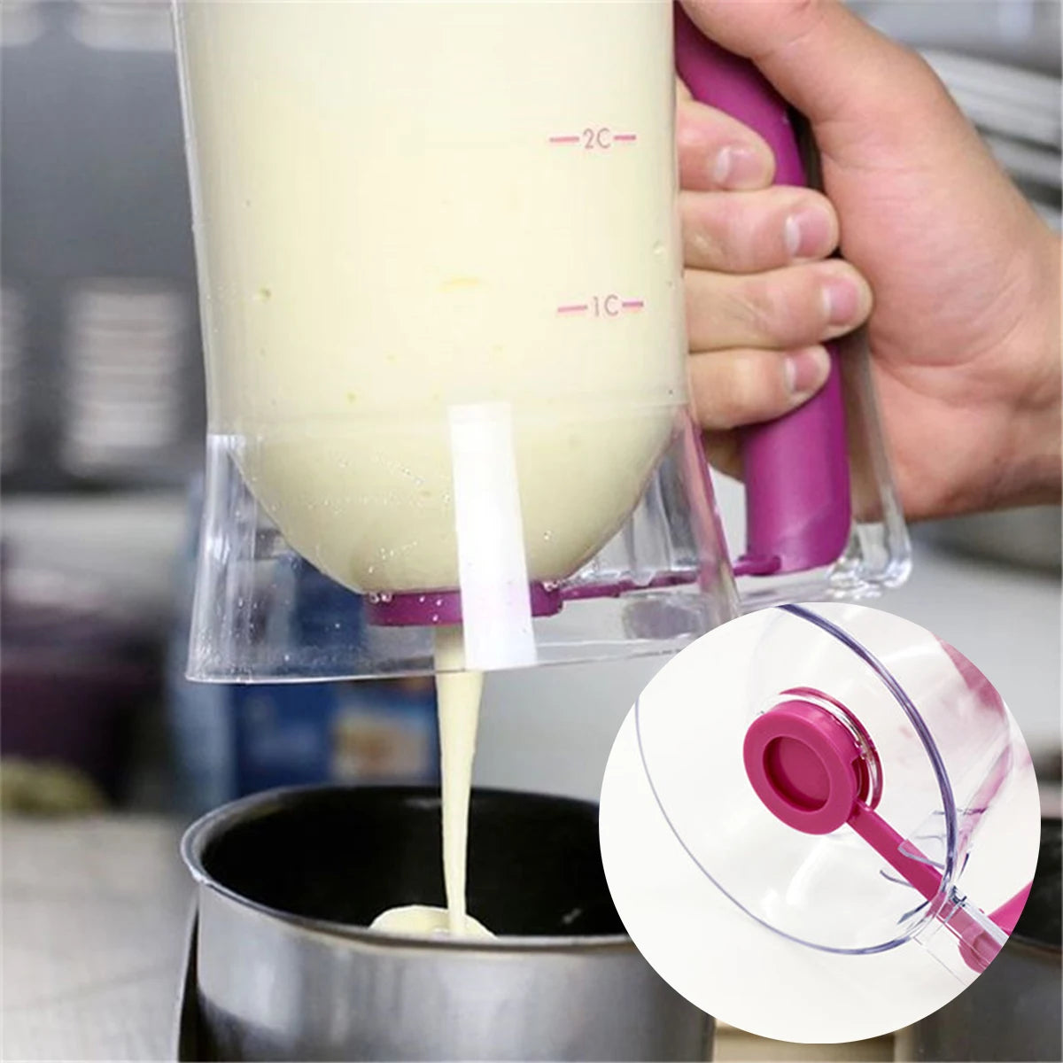 900ML Batter Separator Cupcake Pancake Cream