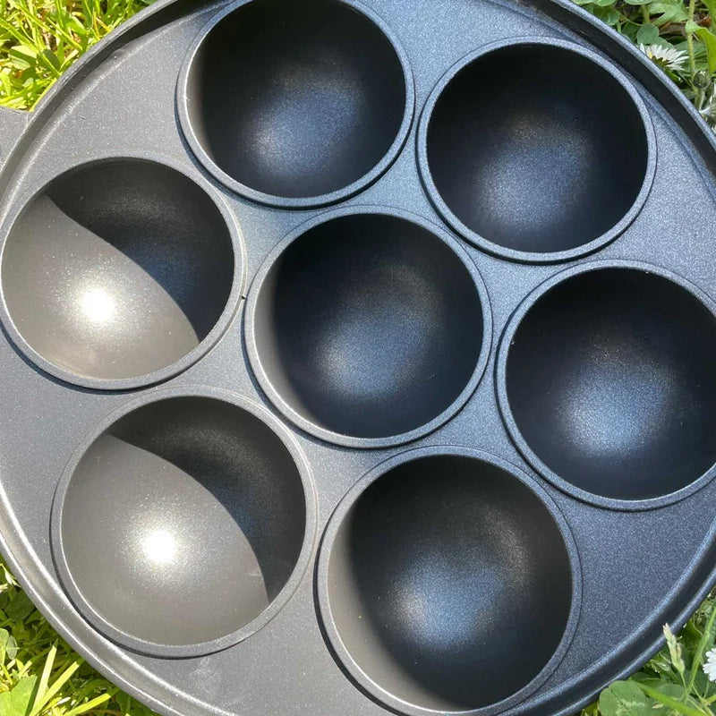 7 Hole Cooking Cake Pan Cast