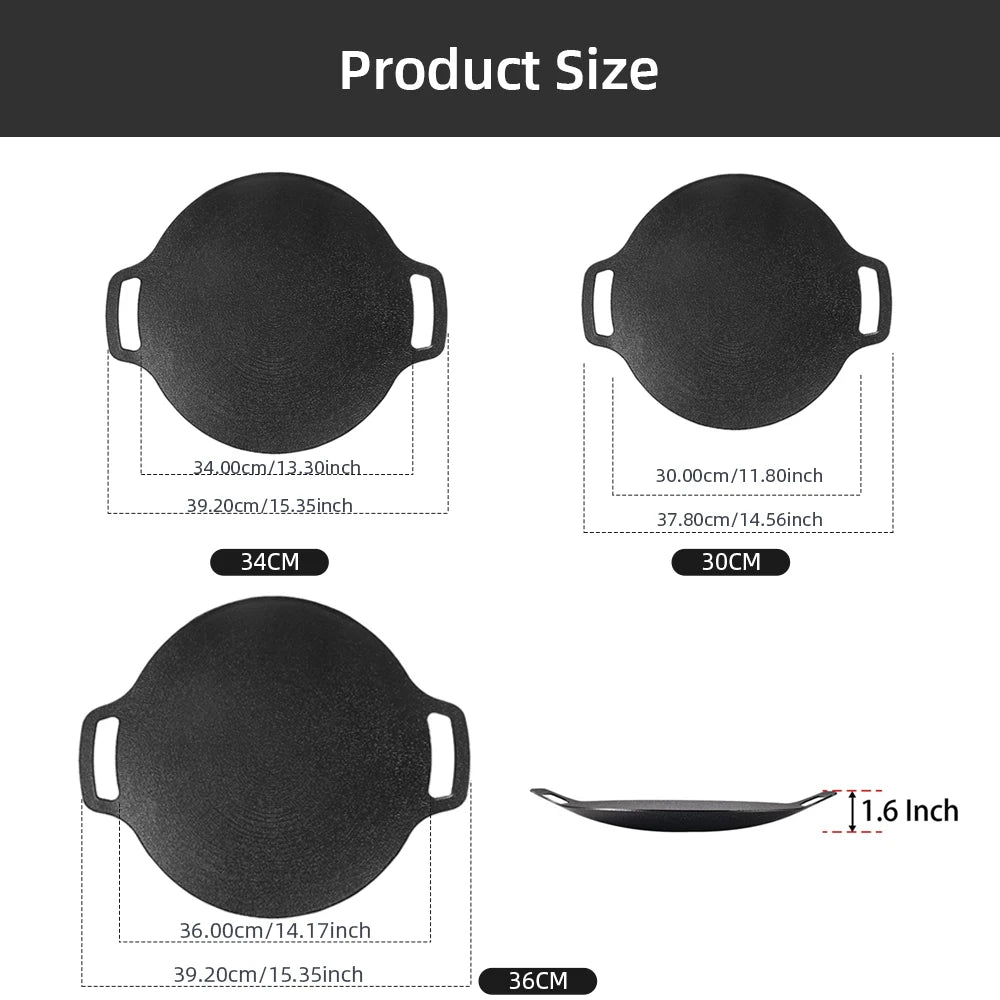 Grill Pan Korean Round Non-Stick