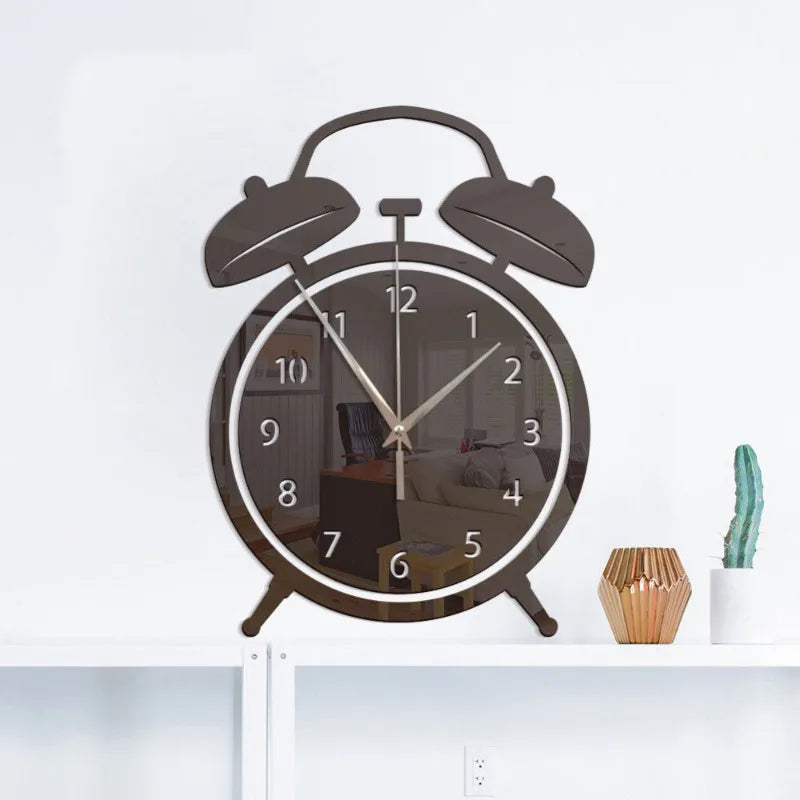 Wall Mirror Alarm Clock