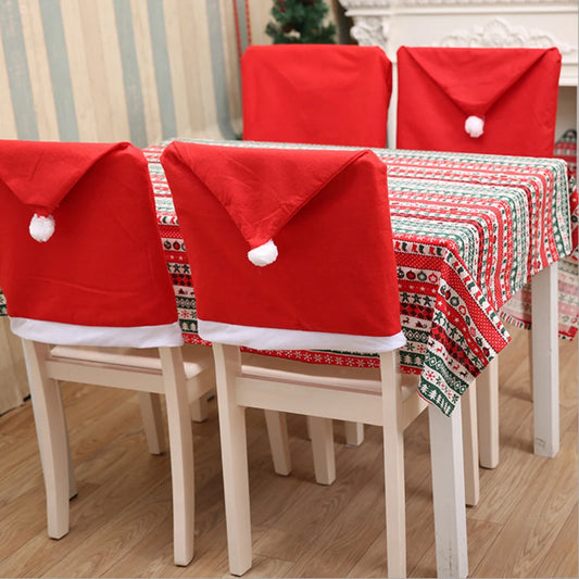 Red Christmas Chair Cover