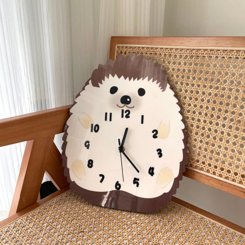 Cartoon Hedgehog Wall Clock